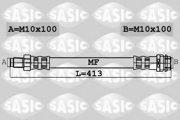 SASIC 6606007 Тормозной шланг для MERCEDES-BENZ C-CLASS (Мэрcэдэс-бэнз С класс) SASIC 6606007 Тормозной шланг для MERCEDES-BENZ C-CLASS (Мэрcэдэс-бэнз С класс)