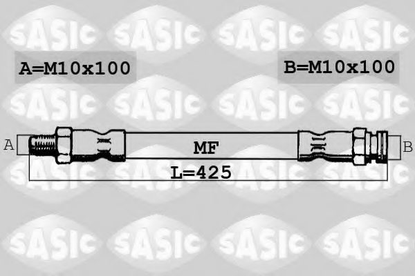 SASIC 6606017 Тормозной шланг для CITROËN NEMO (CитроËн Нэмо) SASIC 6606017 Тормозной шланг для CITROËN NEMO (CитроËн Нэмо)