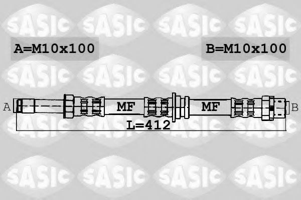 SASIC 6606035 Тормозной шланг для MERCEDES-BENZ SPRINTER 3-T (Мэрcэдэс-бэнз Спринтэр 3-т) SASIC 6606035 Тормозной шланг для MERCEDES-BENZ SPRINTER 3-T (Мэрcэдэс-бэнз Спринтэр 3-т)
