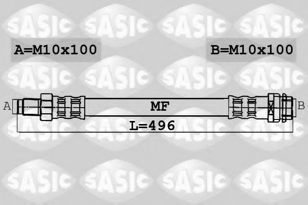 SASIC 6606039 Тормозной шланг для MERCEDES-BENZ A-CLASS (Мэрcэдэс-бэнз А класс) SASIC 6606039 Тормозной шланг для MERCEDES-BENZ A-CLASS (Мэрcэдэс-бэнз А класс)