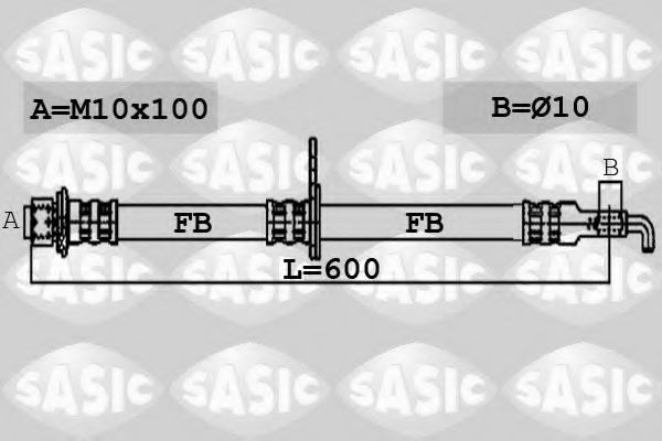 SASIC 6606055 Тормозной шланг для TOYOTA AXIO/ALTIS (Тойота/тоета Аxио/алтис) SASIC 6606055 Тормозной шланг для TOYOTA AXIO/ALTIS (Тойота/тоета Аxио/алтис)