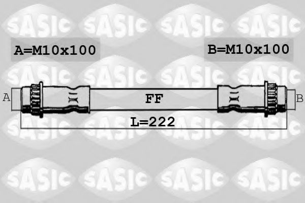 SASIC SBH0148 Тормозной шланг для PEUGEOT 106 I (Пежо 106 и) SASIC SBH0148 Тормозной шланг для PEUGEOT 106 I (Пежо 106 и)