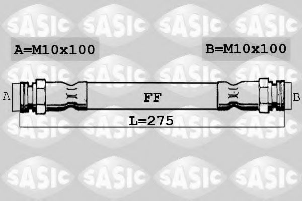 SASIC SBH0152 Тормозной шланг для PEUGEOT 205 I (Пежо 205 и) SASIC SBH0152 Тормозной шланг для PEUGEOT 205 I (Пежо 205 и)
