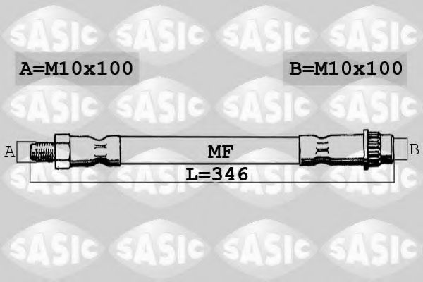 SASIC SBH4080 Тормозной шланг для RENAULT TRAFIC (Рено Трафик) SASIC SBH4080 Тормозной шланг для RENAULT TRAFIC (Рено Трафик)