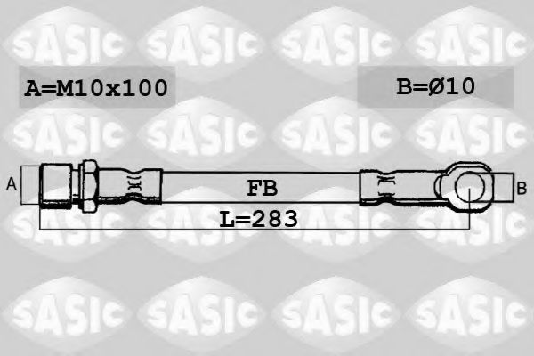 SASIC SBH6308 Тормозной шланг для FIAT STRADA (Фиат Страда) SASIC SBH6308 Тормозной шланг для FIAT STRADA (Фиат Страда)