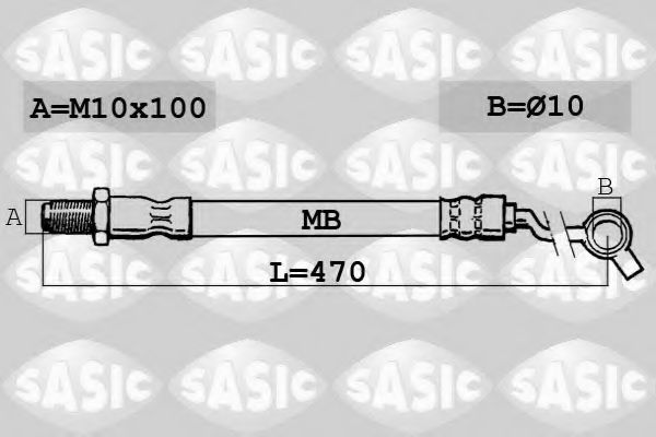 SASIC SBH6317 Тормозной шланг для FORD ESCORT V (Форд Эскорт 5) SASIC SBH6317 Тормозной шланг для FORD ESCORT V (Форд Эскорт 5)