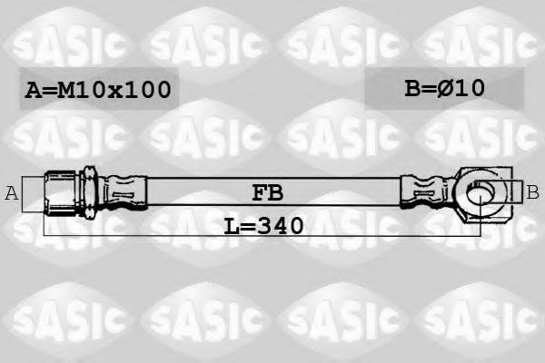 SASIC SBH6363 Тормозной шланг для OPEL ASTRA F (Опель Астра ф) SASIC SBH6363 Тормозной шланг для OPEL ASTRA F (Опель Астра ф)