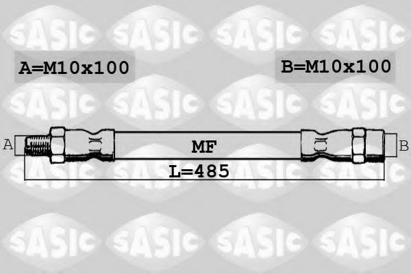 SASIC SBH6383 Тормозной шланг для VOLKSWAGEN CADDY II (Фольксваген Кадди 2) SASIC SBH6383 Тормозной шланг для VOLKSWAGEN CADDY II (Фольксваген Кадди 2)