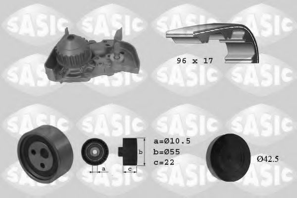 SASIC 3904023 Комплект ремня ГРМ для RENAULT MEGANE I (Рено Меган 1) SASIC 3904023 Комплект ремня ГРМ для RENAULT MEGANE I (Рено Меган 1)