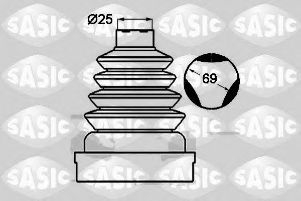 SASIC 1904023 Комплект пылника, приводной вал для RENAULT (Рено) SASIC 1904023 Комплект пылника, приводной вал для RENAULT (Рено)