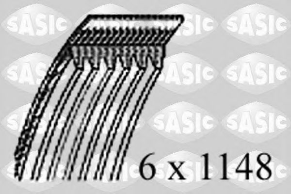 SASIC 1770014 Поликлиновой ремень для VOLKSWAGEN POLO (Фольксваген Поло) SASIC 1770014 Поликлиновой ремень для VOLKSWAGEN POLO (Фольксваген Поло)