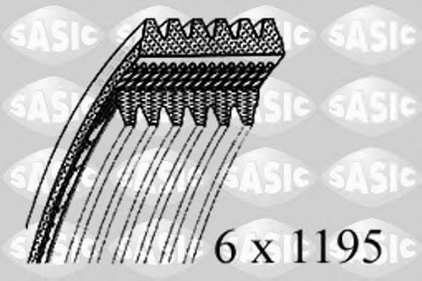 SASIC 1776101 Поликлиновой ремень для VOLKSWAGEN NOVO FUSCA (Фольксваген Ноvо фусcа) SASIC 1776101 Поликлиновой ремень для VOLKSWAGEN NOVO FUSCA (Фольксваген Ноvо фусcа)