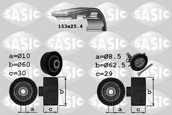 SASIC 1750029 Комплект ремня ГРМ для PEUGEOT 407 (Пежо 407) SASIC 1750029 Комплект ремня ГРМ для PEUGEOT 407 (Пежо 407)