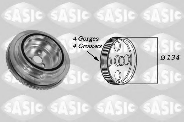 SASIC 2156044 Ременный шкив, коленчатый вал для FIAT 500 C (Фиат 500 c) SASIC 2156044 Ременный шкив, коленчатый вал для FIAT 500 C (Фиат 500 c)