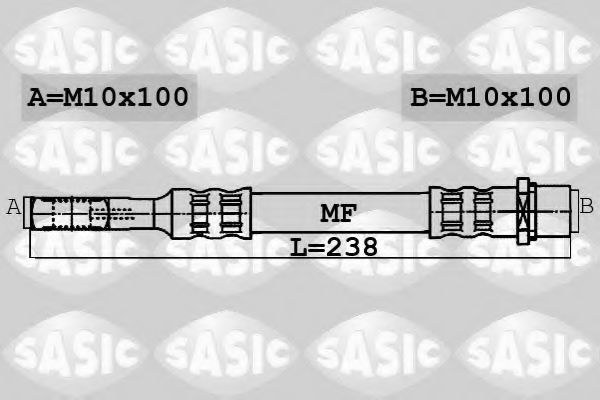 SASIC 6606202 Тормозной шланг для VOLKSWAGEN T5 MULTIVAN (Фольксваген T5 мультиван) SASIC 6606202 Тормозной шланг для VOLKSWAGEN T5 MULTIVAN (Фольксваген T5 мультиван)