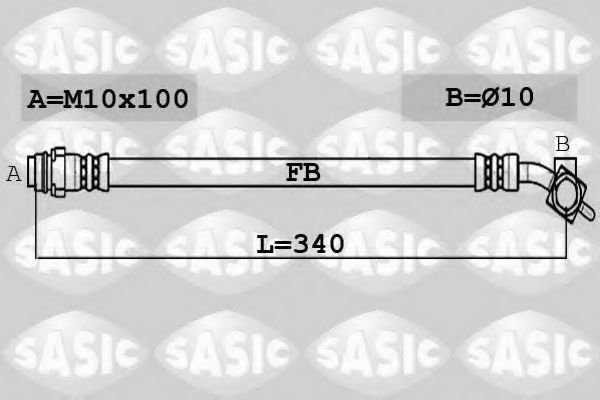 SASIC 6606220 Тормозной шланг для FORD (Форд) SASIC 6606220 Тормозной шланг для FORD (Форд)