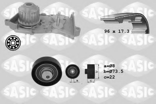 SASIC 3904026 Комплект ремня ГРМ для DACIA (Дача) SASIC 3904026 Комплект ремня ГРМ для DACIA (Дача)
