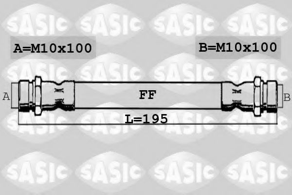 SASIC 6600047 Тормозной шланг для CITROËN NEMO (CитроËн Нэмо) SASIC 6600047 Тормозной шланг для CITROËN NEMO (CитроËн Нэмо)