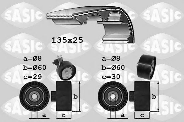 SASIC 1750033 Комплект ремня ГРМ для PEUGEOT 207 (Пежо 207) SASIC 1750033 Комплект ремня ГРМ для PEUGEOT 207 (Пежо 207)