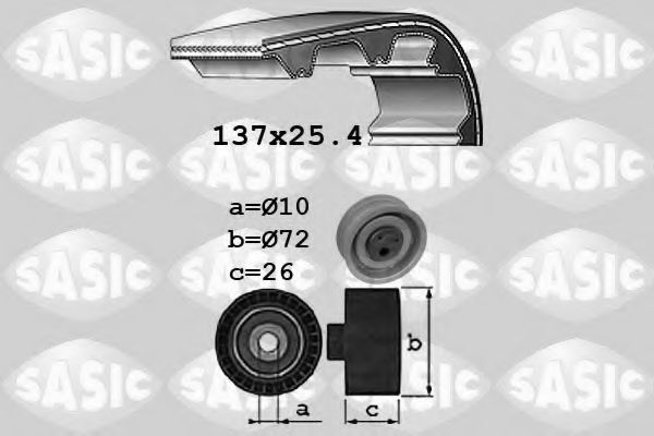 SASIC 1756035 Комплект ремня ГРМ для AUDI 80 (Ауди 80) SASIC 1756035 Комплект ремня ГРМ для AUDI 80 (Ауди 80)