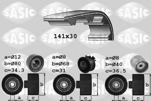 SASIC 1756044 Комплект ремня ГРМ для AUDI (Ауди) SASIC 1756044 Комплект ремня ГРМ для AUDI (Ауди)