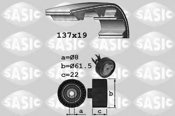 SASIC 1756045 Комплект ремня ГРМ для SKODA (Шкода) SASIC 1756045 Комплект ремня ГРМ для SKODA (Шкода)