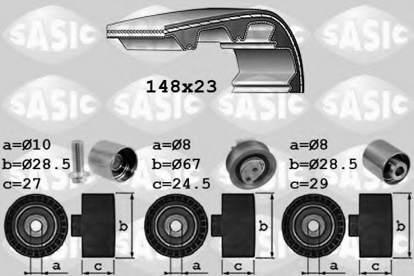 SASIC 1756047 Комплект ремня ГРМ для SEAT ALTEA (Сеат Алтэа) SASIC 1756047 Комплект ремня ГРМ для SEAT ALTEA (Сеат Алтэа)