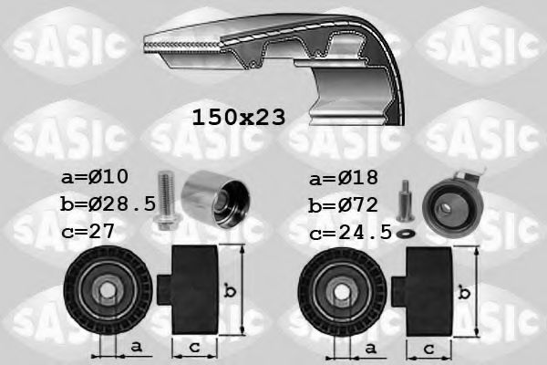 SASIC 1756054 Комплект ремня ГРМ для AUDI TT (Ауди Тт) SASIC 1756054 Комплект ремня ГРМ для AUDI TT (Ауди Тт)