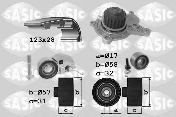 SASIC 3906039 Комплект ремня ГРМ для HYUNDAI CLICK (Хендай Cлиcк) SASIC 3906039 Комплект ремня ГРМ для HYUNDAI CLICK (Хендай Cлиcк)