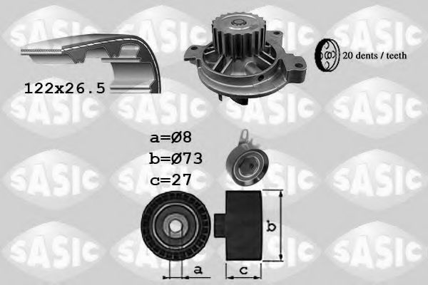 SASIC 3906050 Комплект ремня ГРМ для VOLKSWAGEN T4 MULTIVAN (Фольксваген Т4 мултиvан) SASIC 3906050 Комплект ремня ГРМ для VOLKSWAGEN T4 MULTIVAN (Фольксваген Т4 мултиvан)