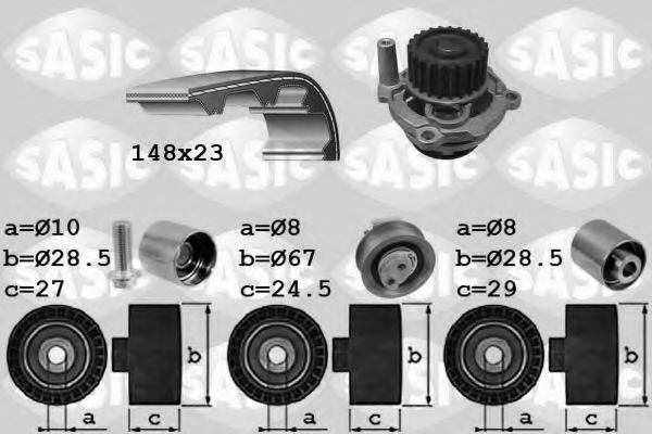SASIC 3906055 Комплект ремня ГРМ для SEAT ALTEA XL (Сеат Алтэа xл) SASIC 3906055 Комплект ремня ГРМ для SEAT ALTEA XL (Сеат Алтэа xл)