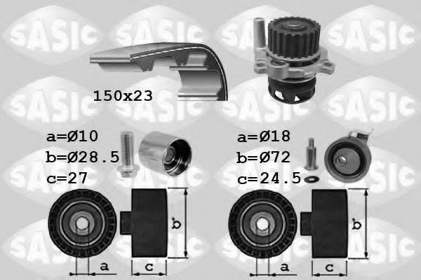 SASIC 3906064 Комплект ремня ГРМ для SEAT LEON (Сеат Леон) SASIC 3906064 Комплект ремня ГРМ для SEAT LEON (Сеат Леон)