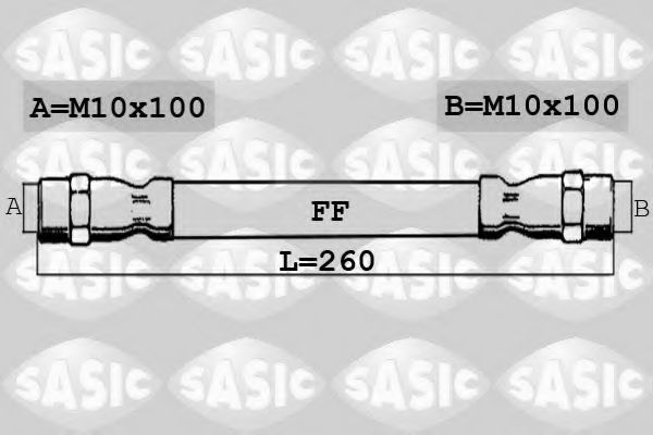 SASIC 6606100 Тормозной шланг для MERCEDES-BENZ SPRINTER 3-T (Мэрcэдэс-бэнз Спринтэр 3-т) SASIC 6606100 Тормозной шланг для MERCEDES-BENZ SPRINTER 3-T (Мэрcэдэс-бэнз Спринтэр 3-т)