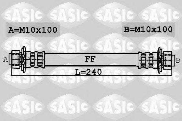 SASIC 6606119 Тормозной шланг для SUZUKI SWIFT IV (Сузуки Свифт 4) SASIC 6606119 Тормозной шланг для SUZUKI SWIFT IV (Сузуки Свифт 4)