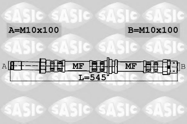 SASIC 6606162 Тормозной шланг для MERCEDESBENZ (Мерседес бенц) SASIC 6606162 Тормозной шланг для MERCEDESBENZ (Мерседес бенц)