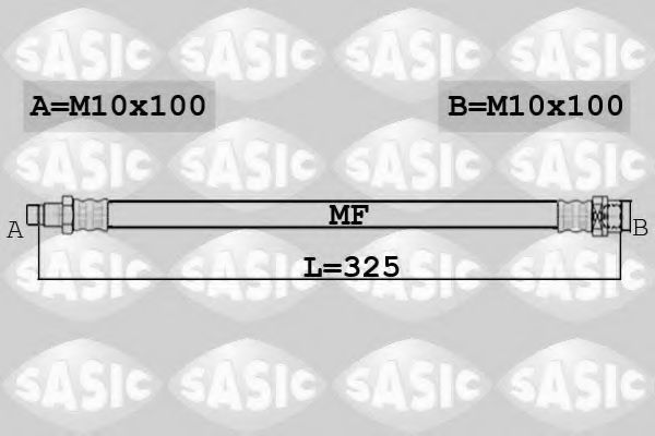 SASIC 6606247 Тормозной шланг для MERCEDES-BENZ GLK-CLASS (Мэрcэдэс-бэнз Глк-cласс) SASIC 6606247 Тормозной шланг для MERCEDES-BENZ GLK-CLASS (Мэрcэдэс-бэнз Глк-cласс)