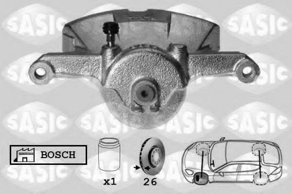 SASIC 6506180 Тормозной суппорт для NISSAN QASHQAI 2 (Ниссан Кашкай 2) SASIC 6506180 Тормозной суппорт для NISSAN QASHQAI 2 (Ниссан Кашкай 2)