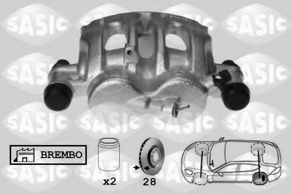 SASIC 6506184 Тормозной суппорт для MERCEDES-BENZ VITO / MIXTO (Мэрcэдэс-бэнз Вито / миxто) SASIC 6506184 Тормозной суппорт для MERCEDES-BENZ VITO / MIXTO (Мэрcэдэс-бэнз Вито / миxто)
