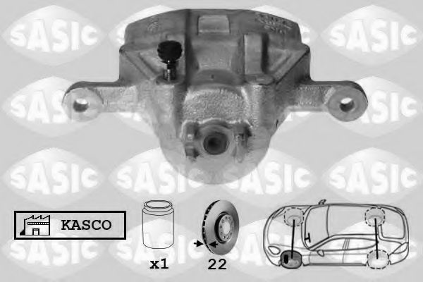 SASIC 6506202 Тормозной суппорт для HYUNDAI SOLARIS / ACCENT IV (Хендай Соларис / акцент 4) SASIC 6506202 Тормозной суппорт для HYUNDAI SOLARIS / ACCENT IV (Хендай Соларис / акцент 4)