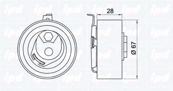 IPD 15-3230 Натяжной ролик, ремень ГРМ для VOLKSWAGEN (Фольксваген) IPD 15-3230 Натяжной ролик, ремень ГРМ для VOLKSWAGEN (Фольксваген)