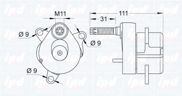 IPD 15-3411 Натяжитель ремня, клиновой зубча для MERCEDES-BENZ SLK (Мэрcэдэс-бэнз Слк) IPD 15-3411 Натяжитель ремня, клиновой зубча для MERCEDES-BENZ SLK (Мэрcэдэс-бэнз Слк)