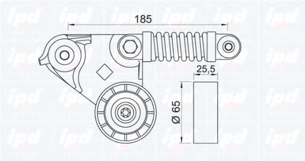 IPD 15-3090 Натяжитель ремня, клиновой зубча для JAGUAR X-TYPE (Ягуар X-тъпэ) IPD 15-3090 Натяжитель ремня, клиновой зубча для JAGUAR X-TYPE (Ягуар X-тъпэ)
