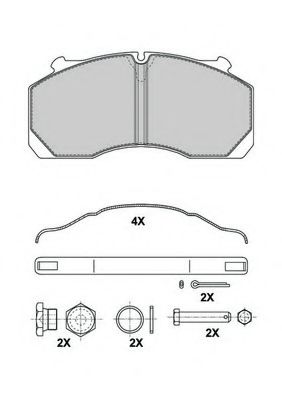 BERAL 2915030004145674 Тормозные колодки для DAF SB (Даф Сб) BERAL 2915030004145674 Тормозные колодки для DAF SB (Даф Сб)