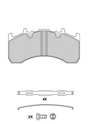 BERAL 2917729004145724 Тормозные колодки для VOLVO FE II (Вольво Фэ 2) BERAL 2917729004145724 Тормозные колодки для VOLVO FE II (Вольво Фэ 2)