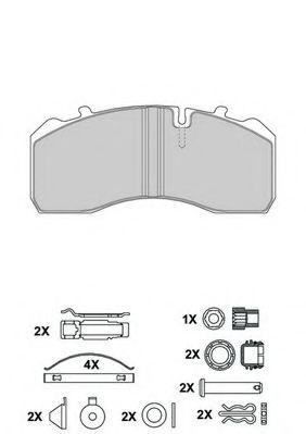 BERAL 2919730004145504 Тормозные колодки для DAF SB (Даф Сб) BERAL 2919730004145504 Тормозные колодки для DAF SB (Даф Сб)