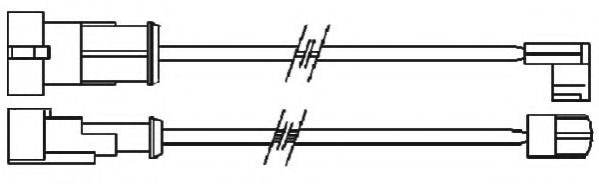 BERAL UAI115 Сигнализатор, износ тормозных колодок для IVECO DAILY II (Ивеко Даилъ 2) BERAL UAI115 Сигнализатор, износ тормозных колодок для IVECO DAILY II (Ивеко Даилъ 2)