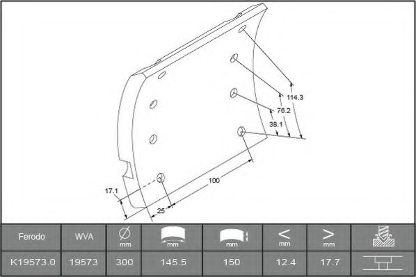 ABEX B2002927 Комплект тормозных башмаков, барабанные тормоза 