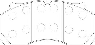 ABEX G6945 Тормозные колодки для DAF SB (Даф Сб) ABEX G6945 Тормозные колодки для DAF SB (Даф Сб)