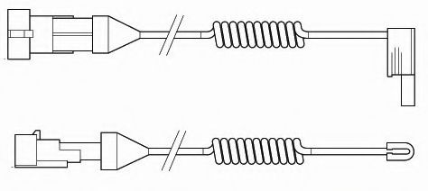 ABEX FAI105 Сигнализатор, износ тормозных колодок 
