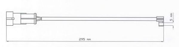 ABEX FAI115 Сигнализатор, износ тормозных колодок 